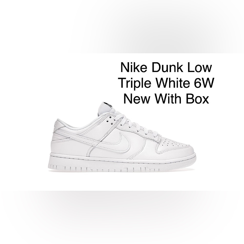 Nike Dunk Low Triple White Size 6W